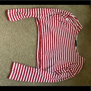 Forever 21 Striped and Cropped Long sleeve top